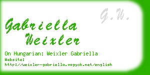 gabriella weixler business card